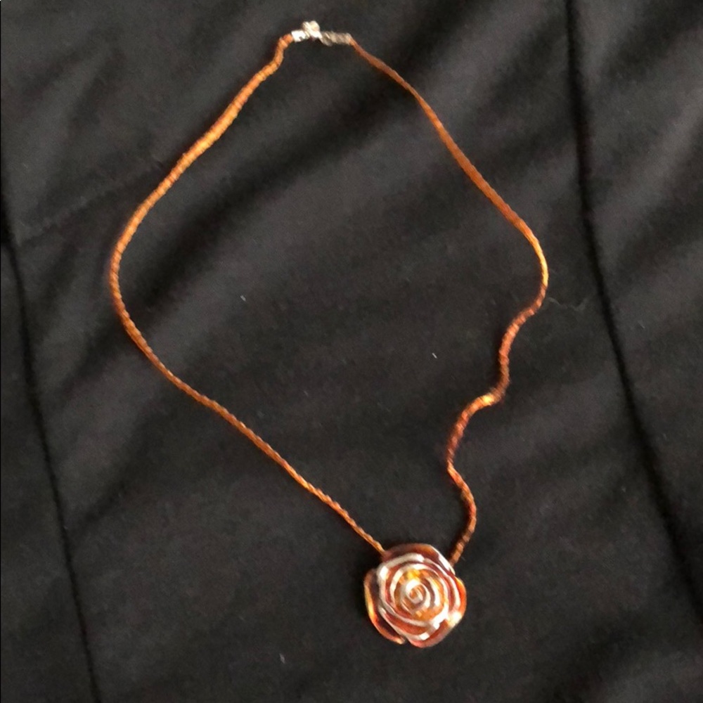 Rosette necklace